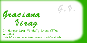 graciana virag business card